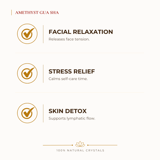 Natural Amethyst Gua Sha for Calm