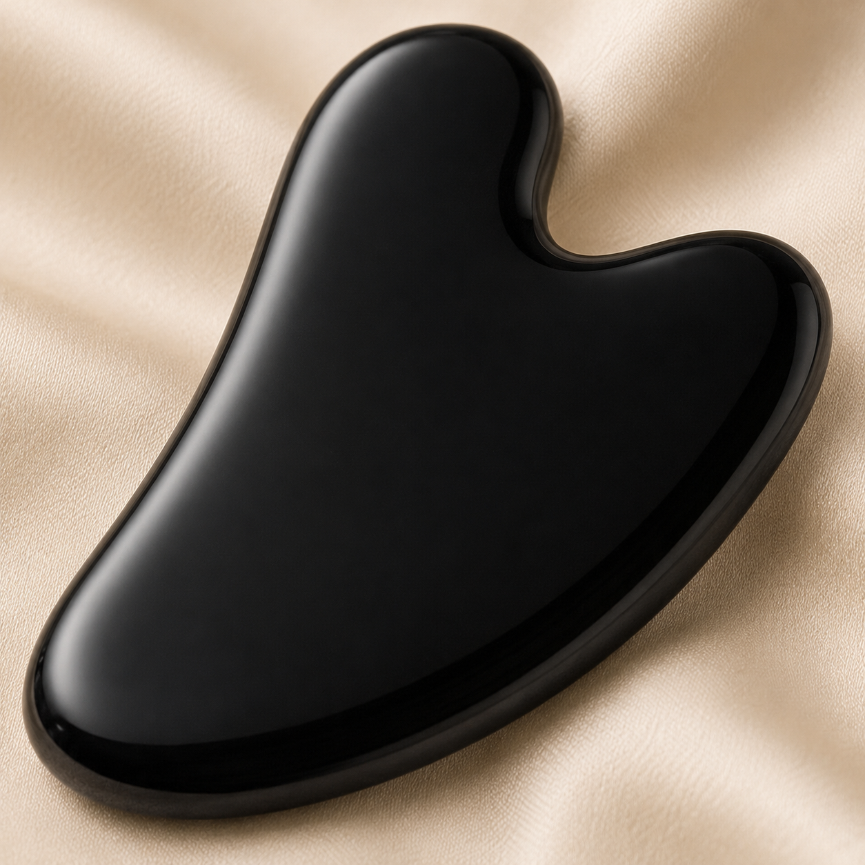 Natural Black Obsidian Gua Sha for Grounding
