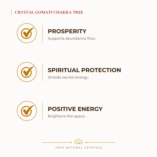 Natural Gomti Chakra Crystal Tree for Protection