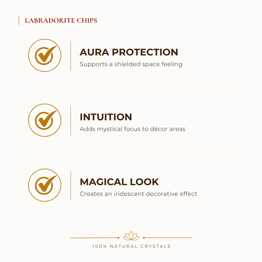 Natural Labradorite Crystal Chips for Intuition