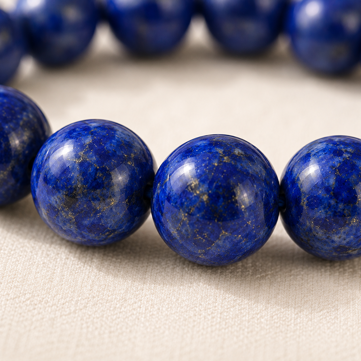 Natural Lapis Lazuli 8mm Bracelet for Wisdom
