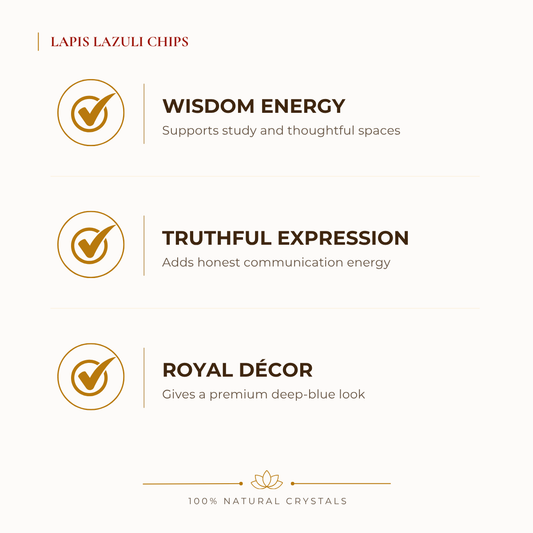 Natural Lapis Lazuli Crystal Chips for Wisdom