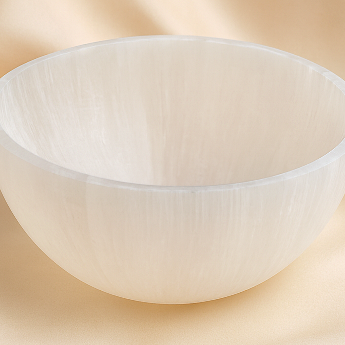 Natural Selenite Crystal Bowl for Cleansing