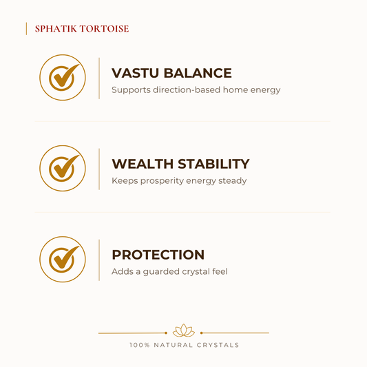 Natural Clear Quartz Tortoise for Energy Balance
