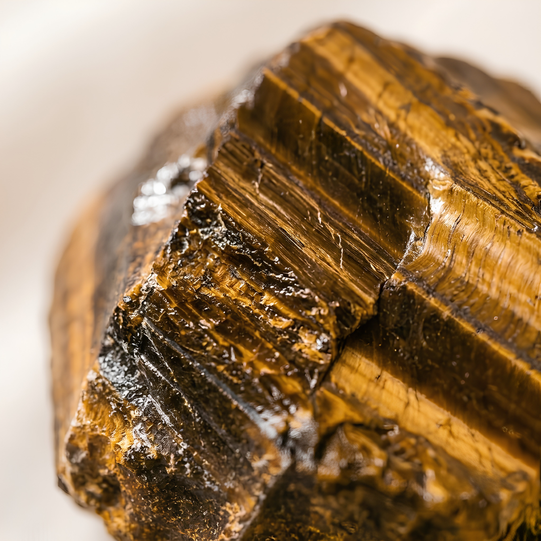 Natural Tiger Eye Raw Stone for Courage