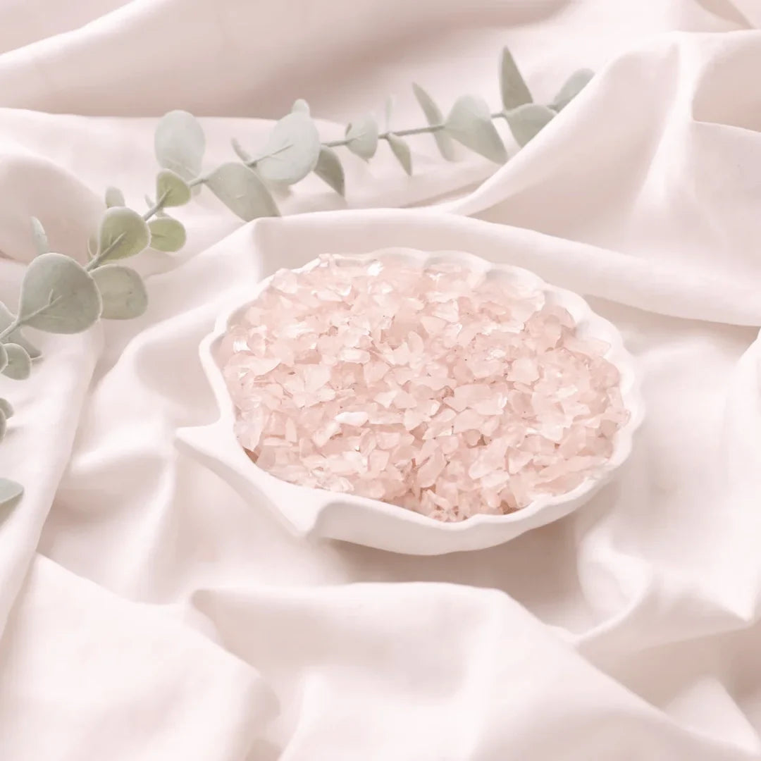 Natural Rose Quartz Crystal Chips for Love