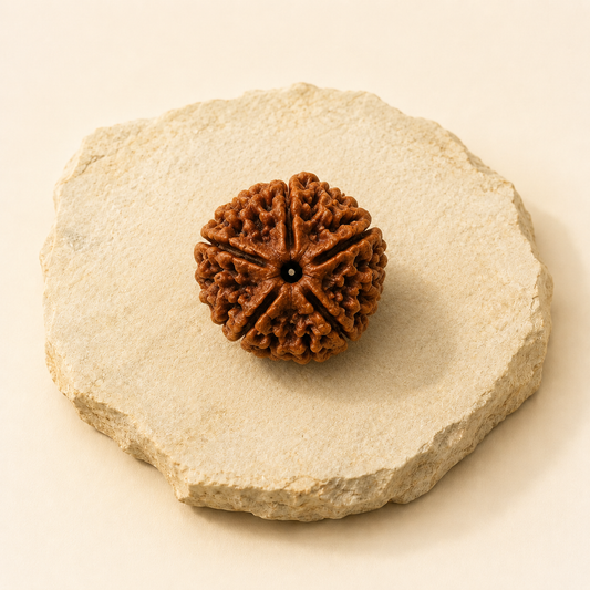 5 Mukhi Rudraksha natural crystal product view by Evashu Crystals