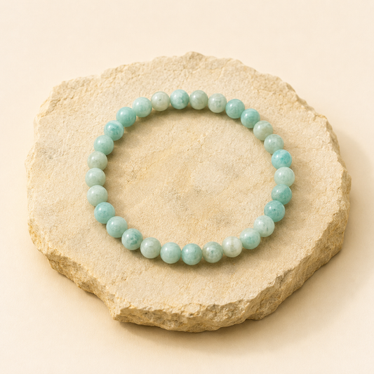 Amazonite Bracelet natural crystal bracelet product view by Evashu Crystals
