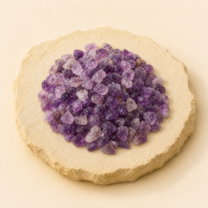 Amethyst Chips natural crystal product view by Evashu Crystals