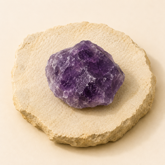 Amethyst Stone natural crystal product view by Evashu Crystals