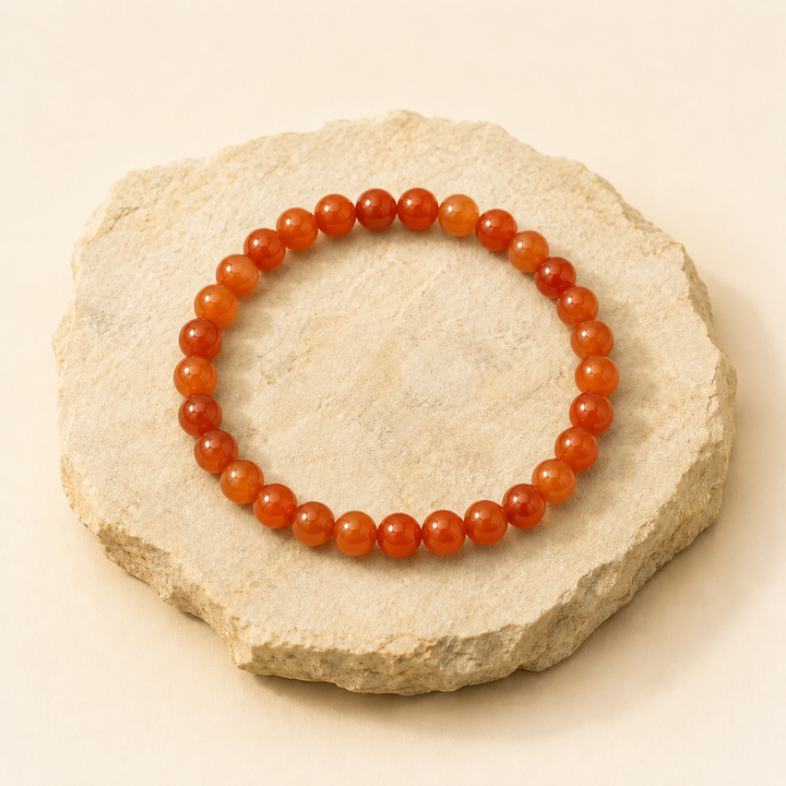 Carnelian Bracelet natural crystal bracelet product view by Evashu Crystals