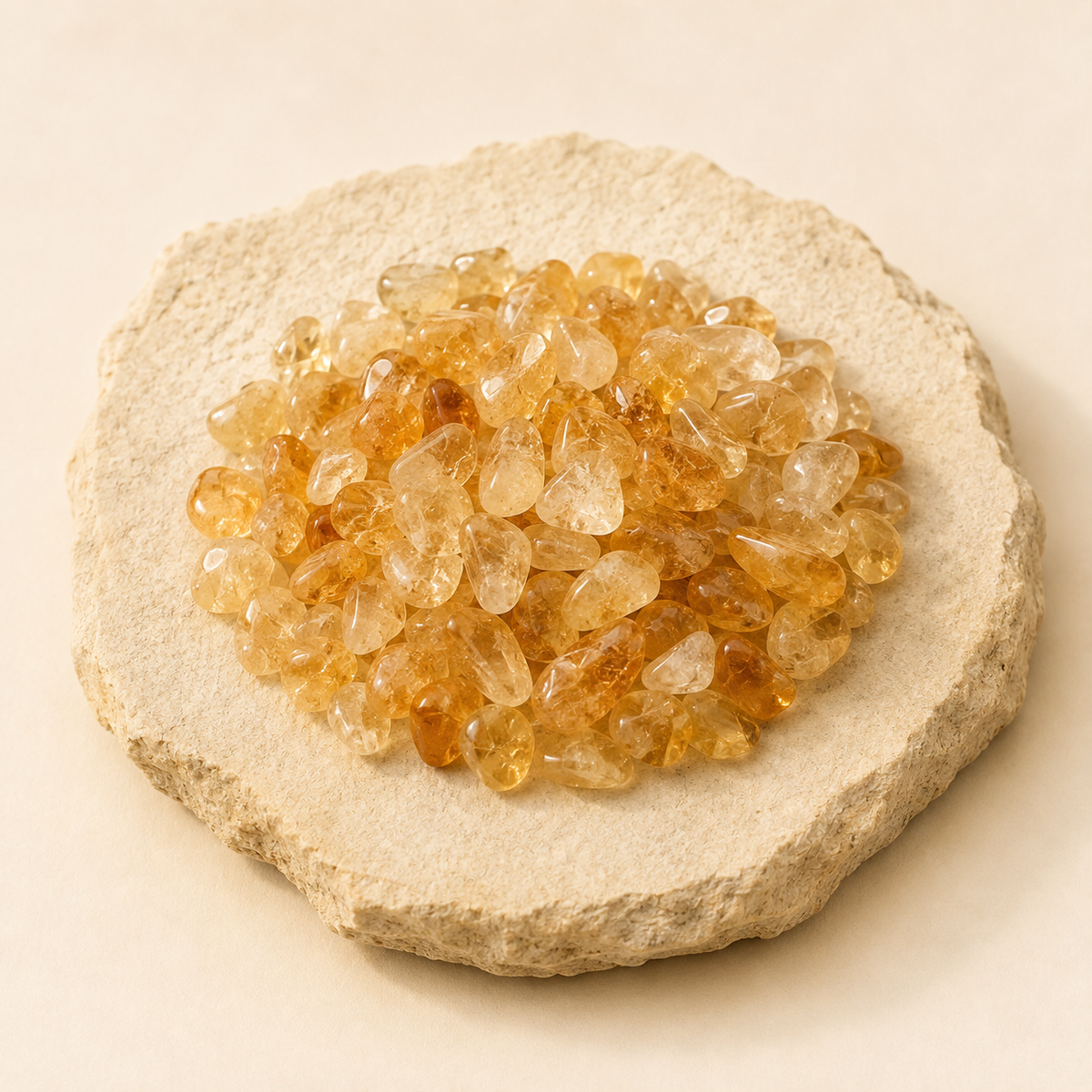 Citrine Chips natural crystal product view by Evashu Crystals