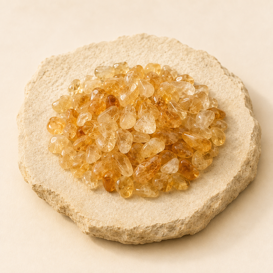 Citrine Chips natural crystal product view by Evashu Crystals