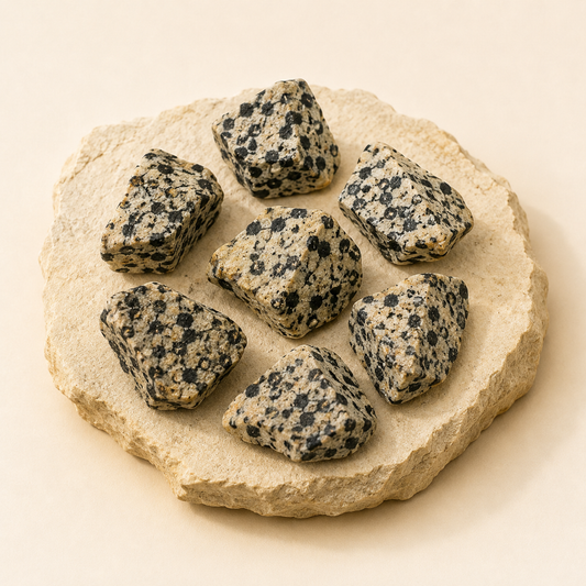 Dalmatian Jasper Stone natural crystal product view by Evashu Crystals
