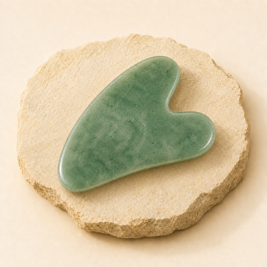Green Aventurine Gua Sha natural crystal product view by Evashu Crystals