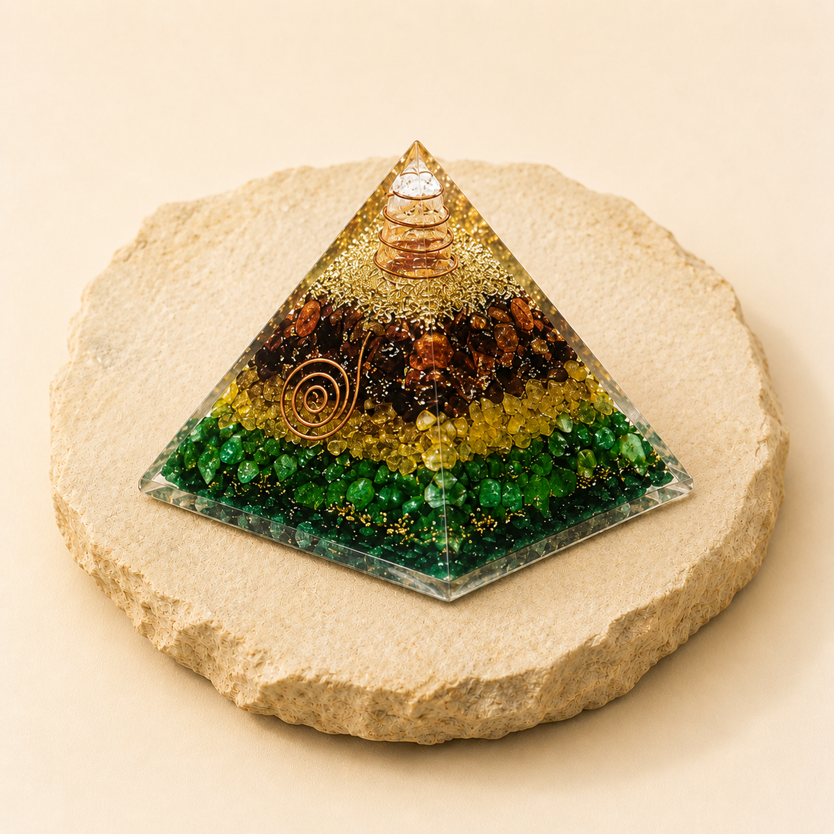 Prosperity Crystal Pyramid by Evashu Crystals