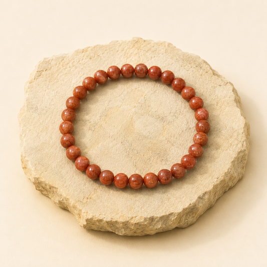 Red Aventurine Bracelet natural crystal bracelet product view by Evashu Crystals