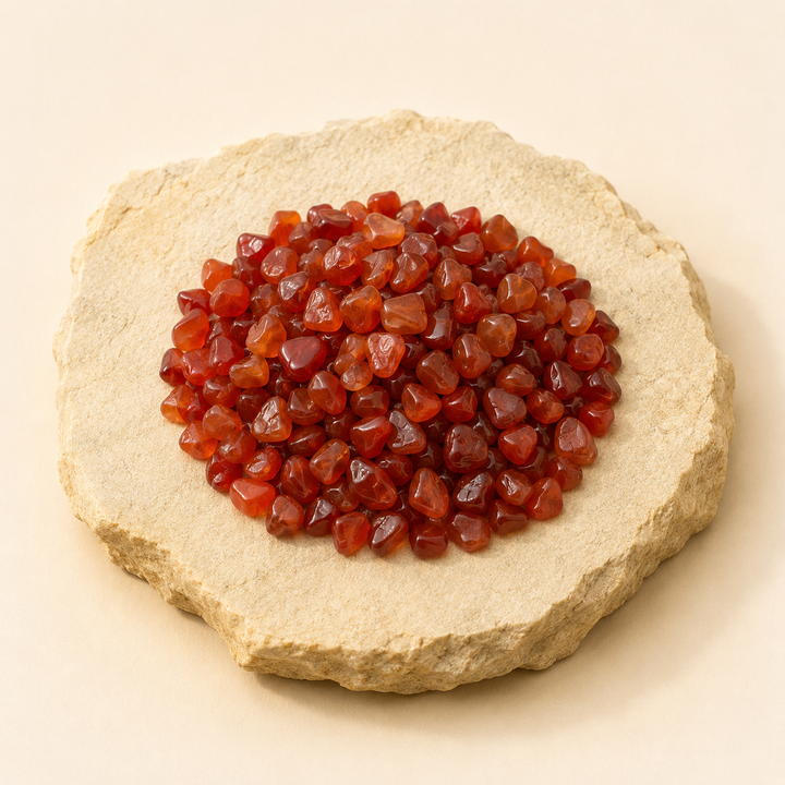 Red Carnelian Chips natural crystal product view by Evashu Crystals