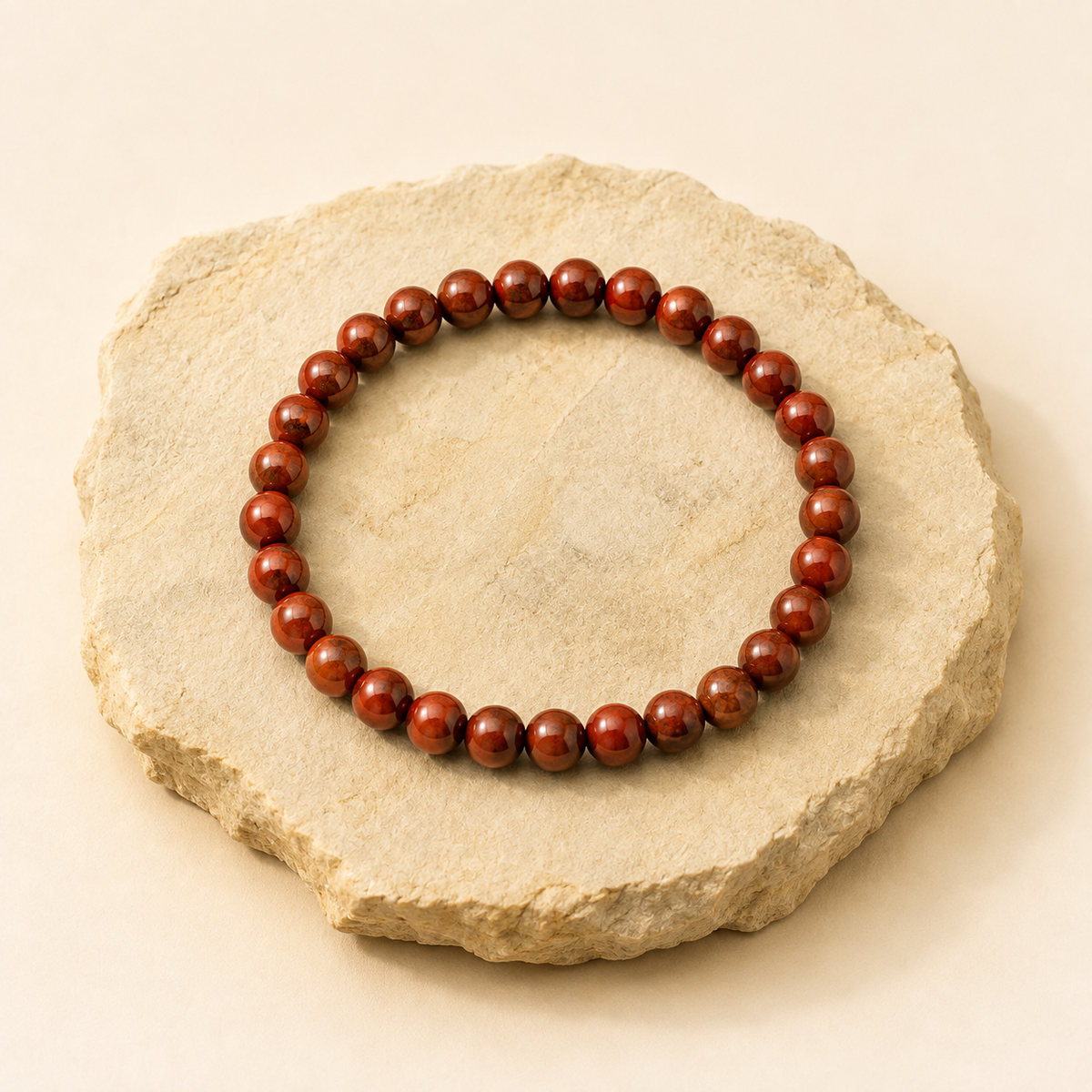 Red Jasper Bracelet natural crystal bracelet product view by Evashu Crystals