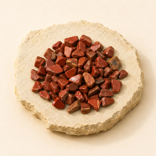 Red Jasper Chips natural crystal product view by Evashu Crystals