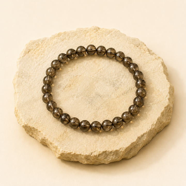 Smoky Quartz Bracelet natural crystal bracelet product view by Evashu Crystals