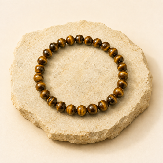 Tiger Eye Bracelet natural crystal bracelet product view by Evashu Crystals