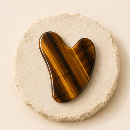 Tiger Eye Gua Sha tool by Evashu Crystals