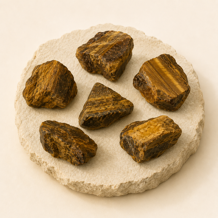 Tiger Eye Stone natural crystal product view by Evashu Crystals