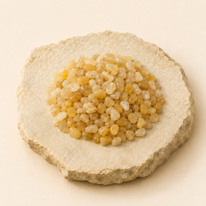 Yellow Aventurine Chips natural crystal product view by Evashu Crystals