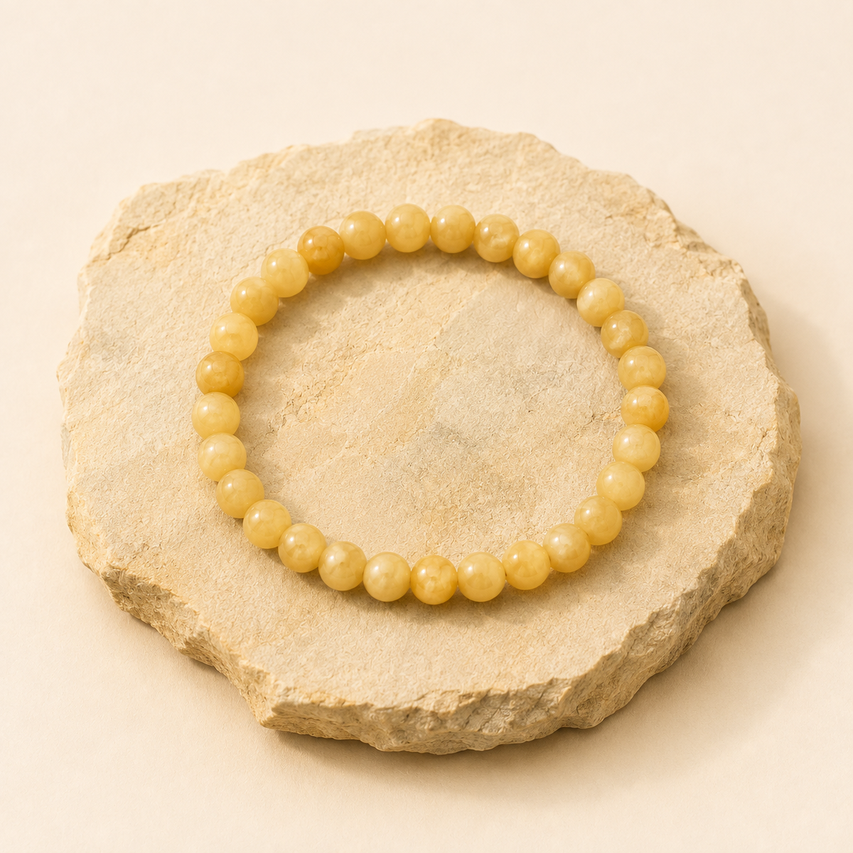 Yellow Jade Bracelet natural crystal bracelet product view by Evashu Crystals