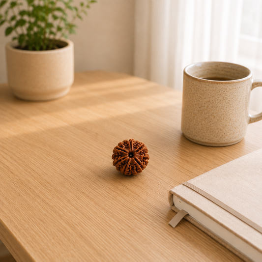 5 Mukhi Rudraksha lifestyle view showing style, scale and fit