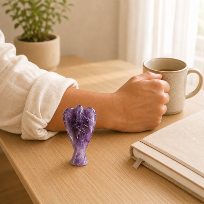 Amethyst Angel lifestyle view showing style, scale and fit