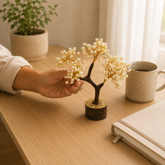 Pearl Tree lifestyle view showing style, scale and fit