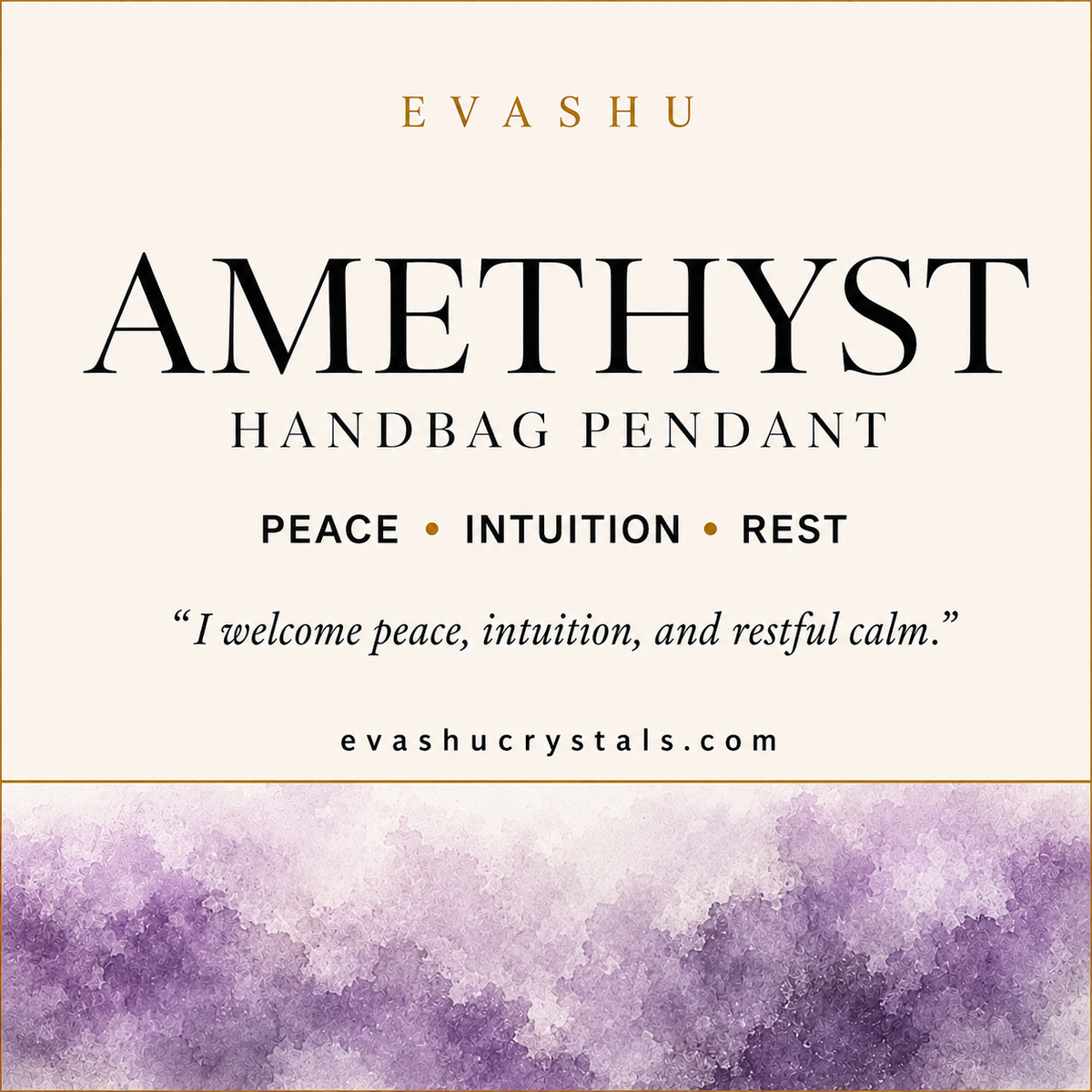 Amethyst Handbag Pendant benefits benefits guide