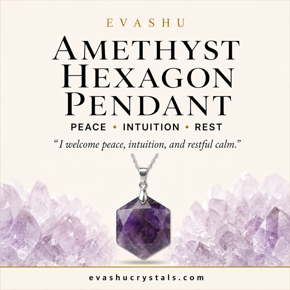 Amethyst Hexagon Pendant benefits benefits guide