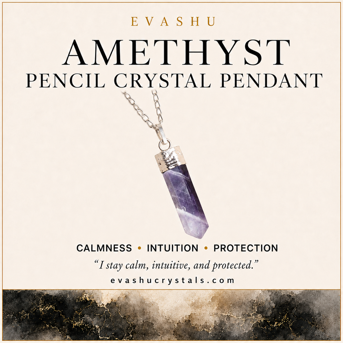Amethyst Pencil Pendant benefits benefits guide