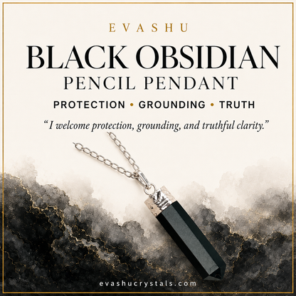 Black Obsidian Pencil Pendant benefits benefits guide