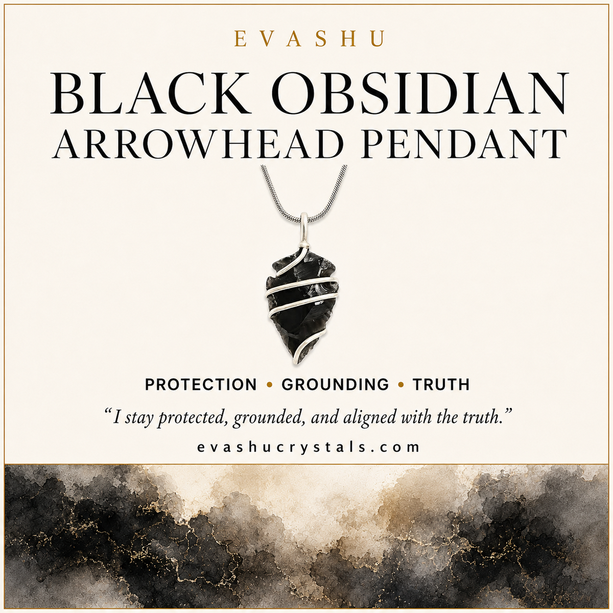 Black Obsidian Arrowhead Pendant traditional association guide