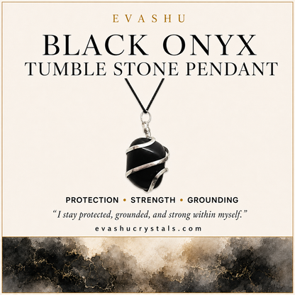 Black Onyx Tumble Pendant product information