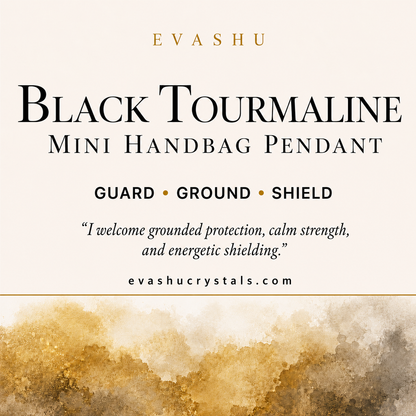 Black Tourmaline Mini Handbag Pendant product information