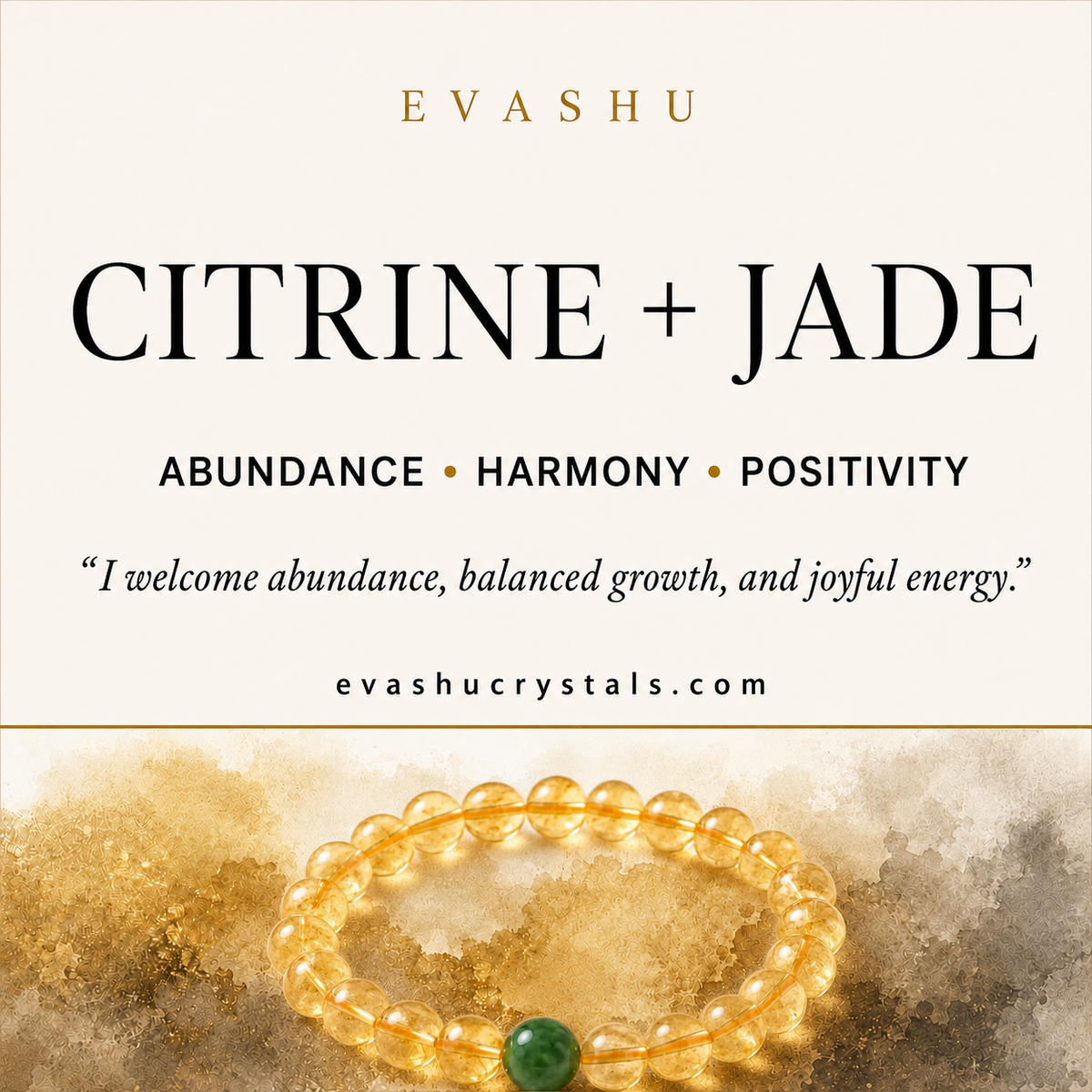 Citrine and Green Jade bracelet set product information