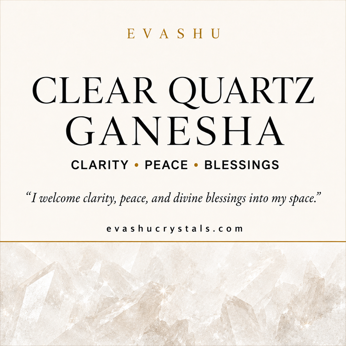 Clear Quartz Ganesha benefits benefits guide