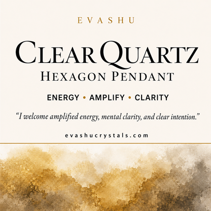 Clear Quartz Hexagon Pendant product information