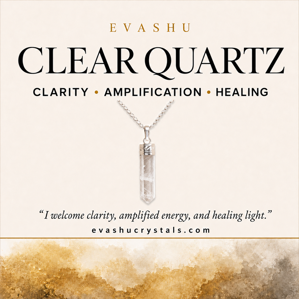 Clear Quartz Pencil Pendant benefits benefits guide