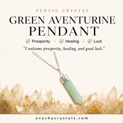 Green Aventurine Pencil Pendant benefits benefits guide