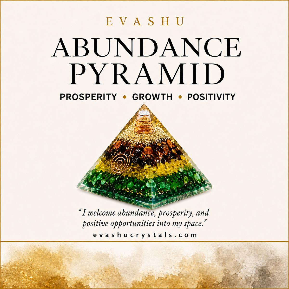 Prosperity Crystal Pyramid product information