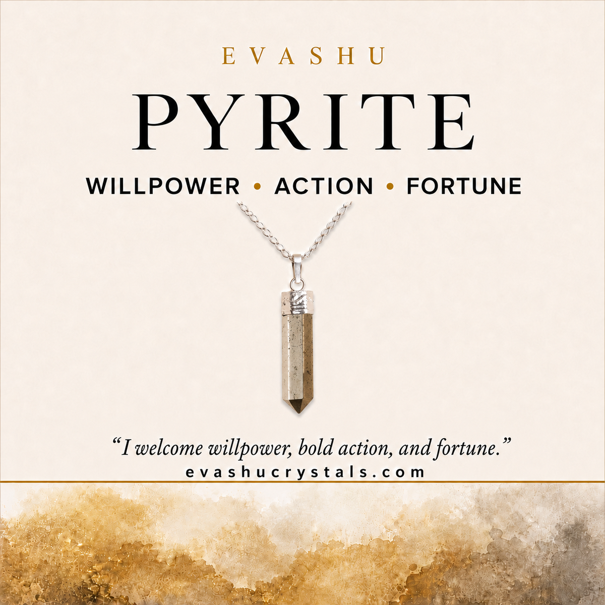 Pyrite Pencil Pendant benefits benefits guide