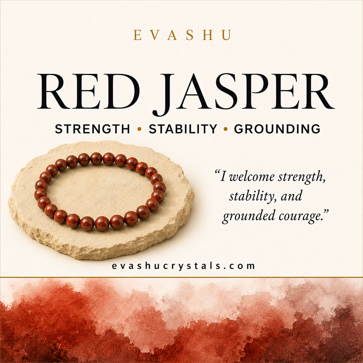 Red Jasper Bracelet strength stability benefits guide