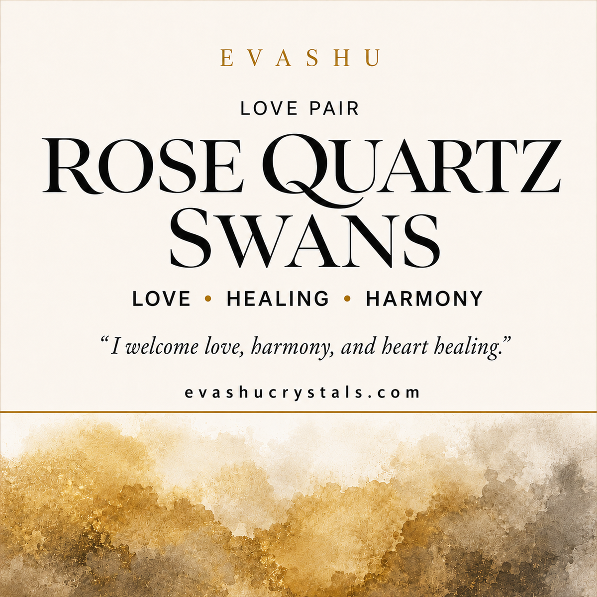 Rose Quartz Swan Pair benefits benefits guide