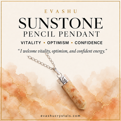 Sunstone Pencil Pendant benefits benefits guide